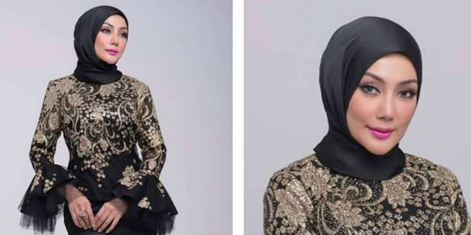 Style Hijab Kece Aktris Cantik Mantan Istri Calon Suami Bella