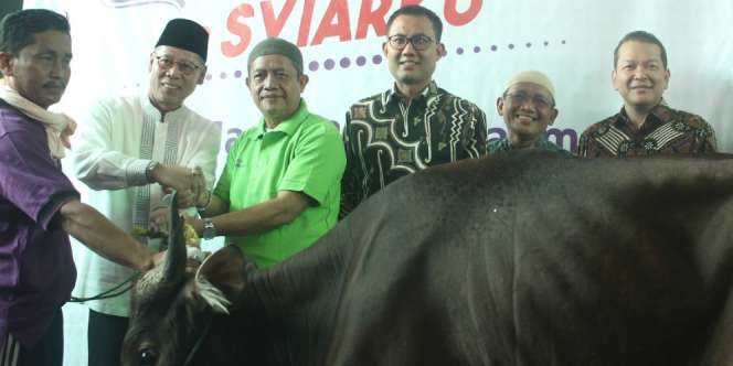 Bank Muamalat Tebar 6000 Kaleng Daging Kurban Hingga Pelosok