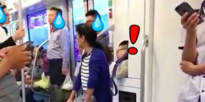 Tak Dikasih Duduk di KRL, Tak Sangka Si Cewek Lakukan Ini