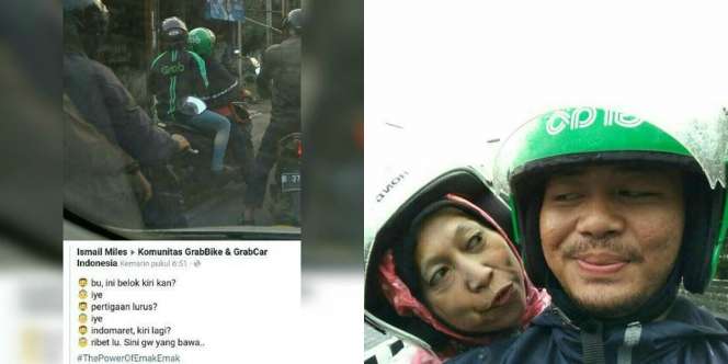 8 Gaya Emak-emak Naik Ojek Online, Ngakak So Hard!