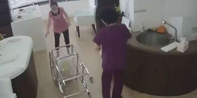 Terekam CCTV, Suster Rumah Sakit Jatuhkan Bayi
