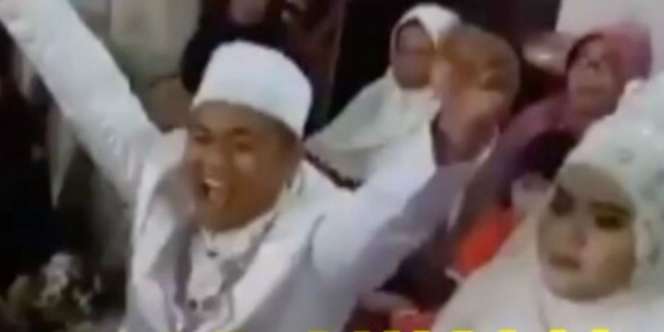 Kocak! Kegirangan Usai Ijab Kabul, Mempelai Pria Lakukan Ini