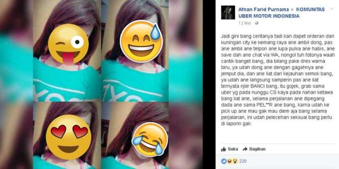 Ojek Online Diorder Wanita Cantik, Saat Dijemput Bikin Lemes!