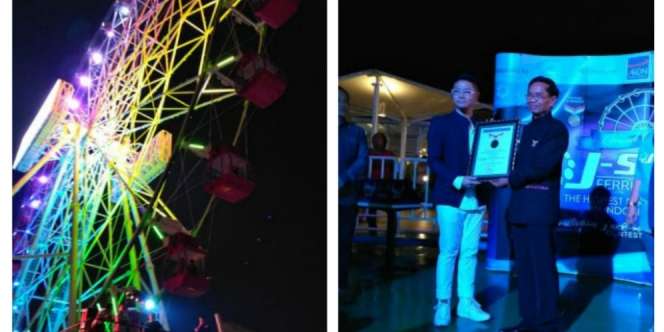 Bianglala Tertinggi di Indonesia Cetak Rekor