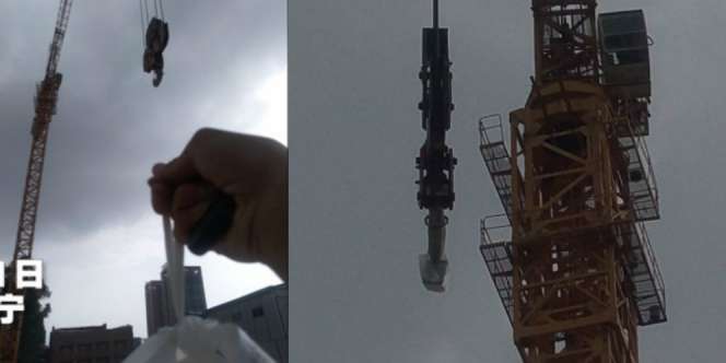 Lapar dan Pesan Makan, Lihat Ulah Malas Si Operator Crane