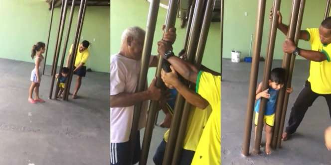 Panik Terjepit Teralis, Cara Si Anak Lolos Bikin Ayah Malu