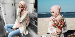 Deretan Hijab Bernuansa Merah Muda yang Bikin Hari Merona