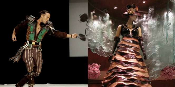 Unik, Fashion Show Suguhkan Gaun dari Cokelat
