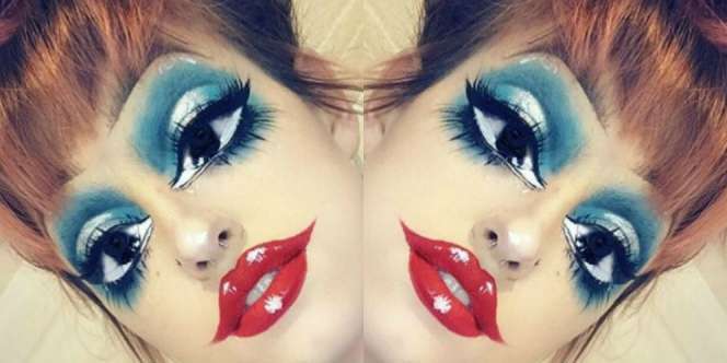 Lucu! Tren Makeup Seperti Boneka, Mau Coba?