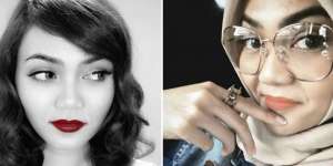 Tulisan Pesan Cinta Rina Nose Jadi Sorotan