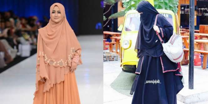 Transformasi Hijab Ummi Pipik, Modis Hingga Bercadar