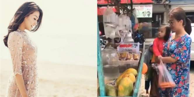 Potret Sederhana 3 Seleb Cantik Saat Belanja ke Pasar