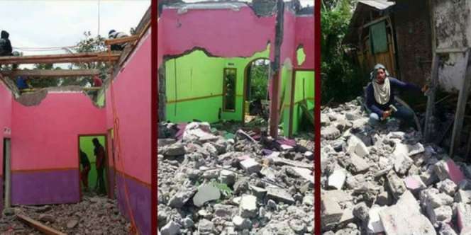 Diselingkuhi Suami, TKW Asal Malang Nekat Robohkan Rumah