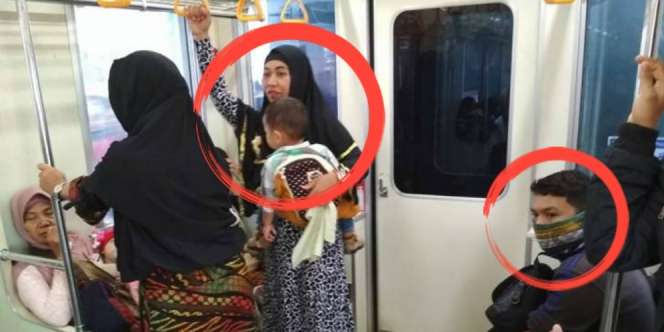 Kursi Ibu Penggendong Anak Diambil Pemuda Ini, Netizen Ngamuk