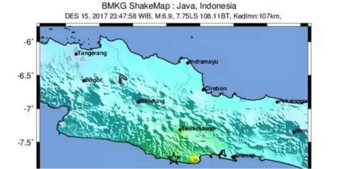 Gempa 6,9 SR Guncang Selatan Jawa, 2 Meninggal