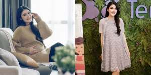 Hamil Tua, Sandra Dewi Makin Cantik