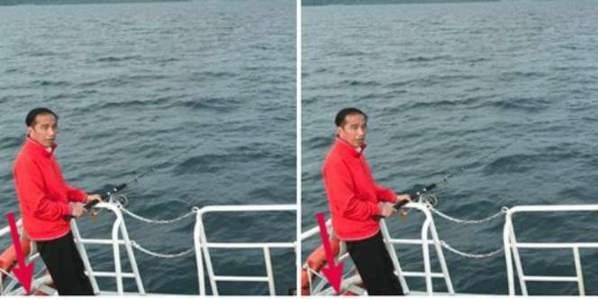 Sandal Presiden Jokowi Saat Memancing Jadi Sorotan