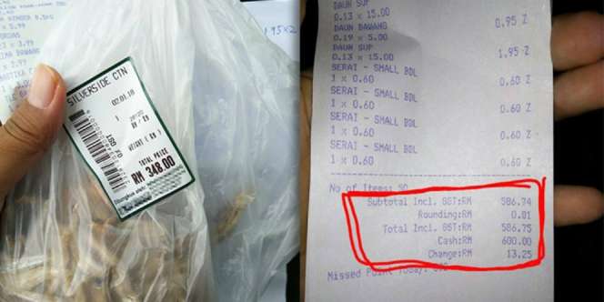 Baca Struk, Wanita Ini Kaget Ikan Teri Harganya Rp1 Juta