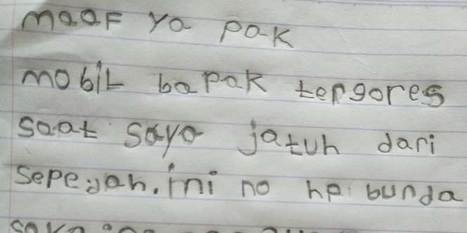 Bikin Gores Mobil Orang, Surat Bocah Ini Jadi Viral