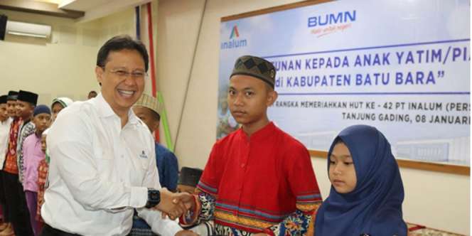 Tunjukkan Kepedulian, INALUM Santuni 420 Anak Yatim