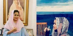 Gaya Kerudung Manis Puti Guntur Soekarno 