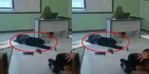 Kocak! Ketiduran di Lantai, Mahasiswa Kaget Dosen Sudah Masuk