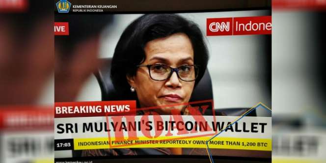 Sri Mulyani Jadi Korban Hoax, Dituding Punya 1200 Bitcoin