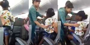 Viral! Cewek Ini Nangis Minta Turun Saat Pesawat Mengudara