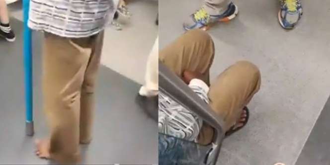 Kedinginan di Kereta Komuter, Lihat yang Dialami Bapak Ini