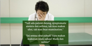 Tolak Minum Obat, Jawaban Dokter Muslim Buat Pasien Melongo