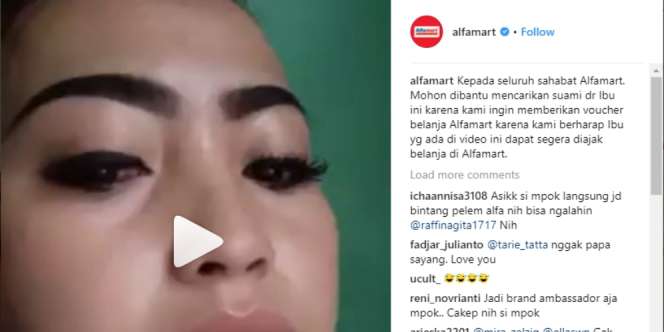 `Mpok Alpa` Akhirnya Diajak ke Alfamart, Ini Kadonya