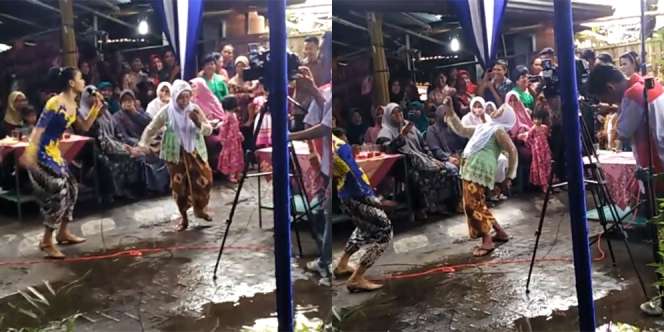Datang Kondangan, Si Nenek Asyik Berjoget