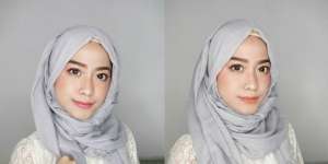 Cyndi Adissa: Tutorial Hijab Bahan Polyester, Adem & Tak Licin
