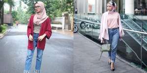 Tampil Kece, Ini Tips Pakai High Waist Jeans ala Hijabers
