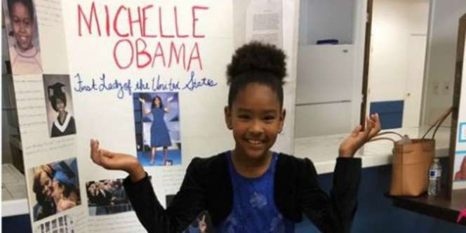 Bocah Perempuan Ini dapat Nilai A+ dari Michelle Obama