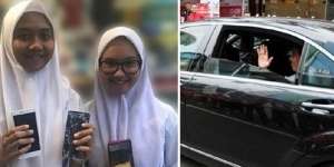Ponsel Siswi Tergilas Mobil Jokowi, Langsung Diganti Baru