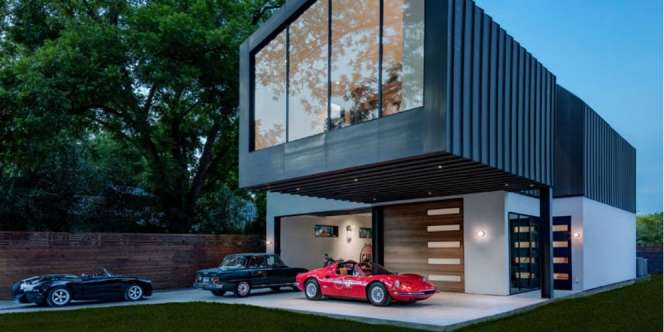 Pecinta Mobil Bikin Rumah Garasi Mewah, Ini Hasilnya