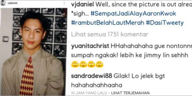 Daniel Mananta Pamer Foto Jadul, Komentar 2 Artis Ini Bikin...