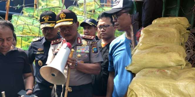 Polri Gagalkan Penyelundupan Sabu 1,6 Ton