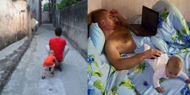 Ngakak! Beginilah Hasilnya Jika Ayah Disuruh Jaga Anak