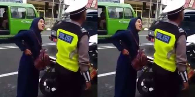 Tak Mau Ditilang, Emak-emak di Kudus Seruduk dan Gigit Polisi