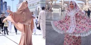 Biasa Tampil Seksi, Begini Penampilan 5 Artis Saat Umroh