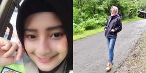 Adelia Eka, Polwan Berhijab yang Bikin Gagal Fokus Berkendara