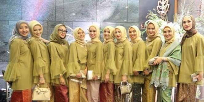 Intip Modisnya Desainer Hijab dan Influencer jadi Bridesmaid