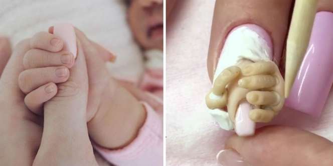 Kelahiran Anak Kylie Jenner Jadi Inspirasi Riasan Kuku Unik