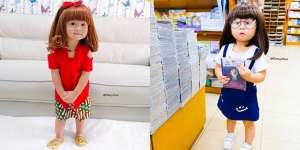 Crystabelle, Selebgram Cilik Mirip Barbie yang Suka Pakai Wig