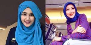 Pesona Pramugari Indonesia Saat Berhijab, Teduh Lihatnya