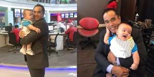 Keren, Ardi Bakrie Urus Anak Sambil Bekerja