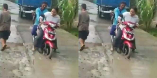 `The Power of Emak-emak` Beraksi, Jalan Baru Dicor Diterjang