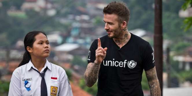 David Beckham Terpukau dengan Siswi SMA di Semarang